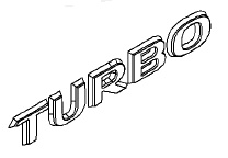 Napis "TURBO" na tył ASTRA H